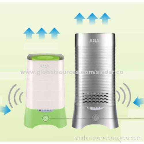 Portable photocatalytic room air purifier for smoking room, can playing Hi Fi music by bluetooth